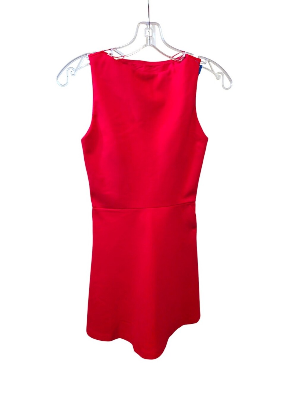 NWT OGL Red Sleeveless Mini Dress Bodycon Built-In Bra Double Lined Stretch XS